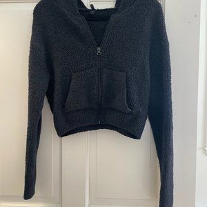 SKIMS COZY KNIT ZIP UP HOODIE